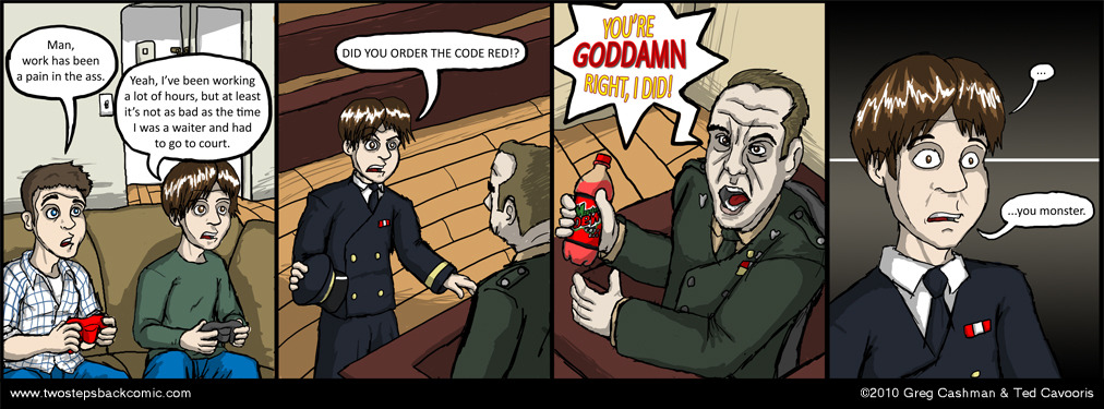 The original punchline used words like honor, code, loyalty.