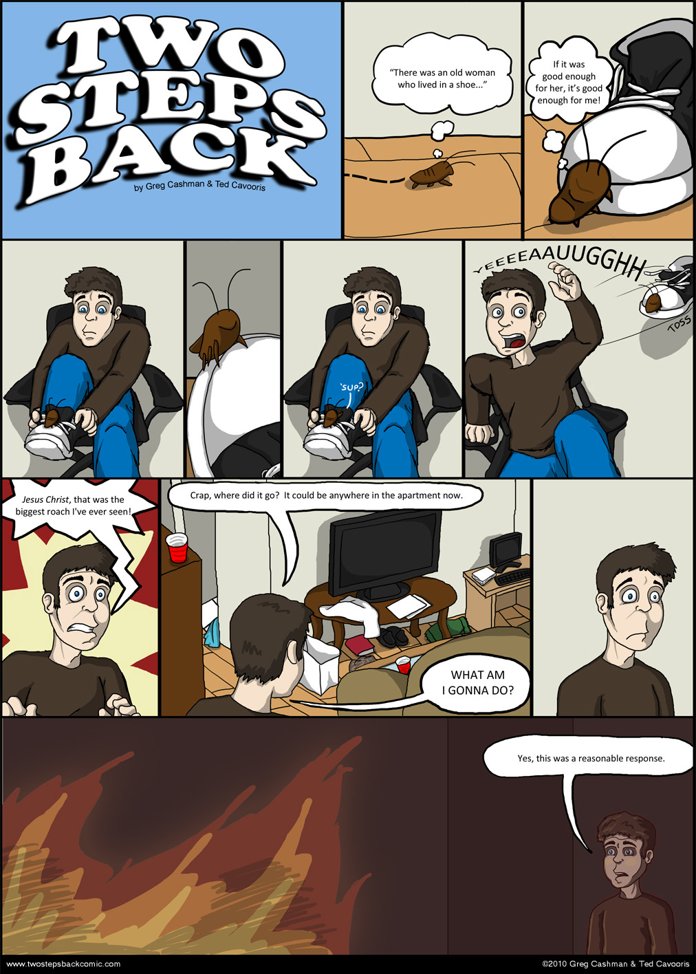 From now on instead of a webcomic we're doing a print comic on the web.