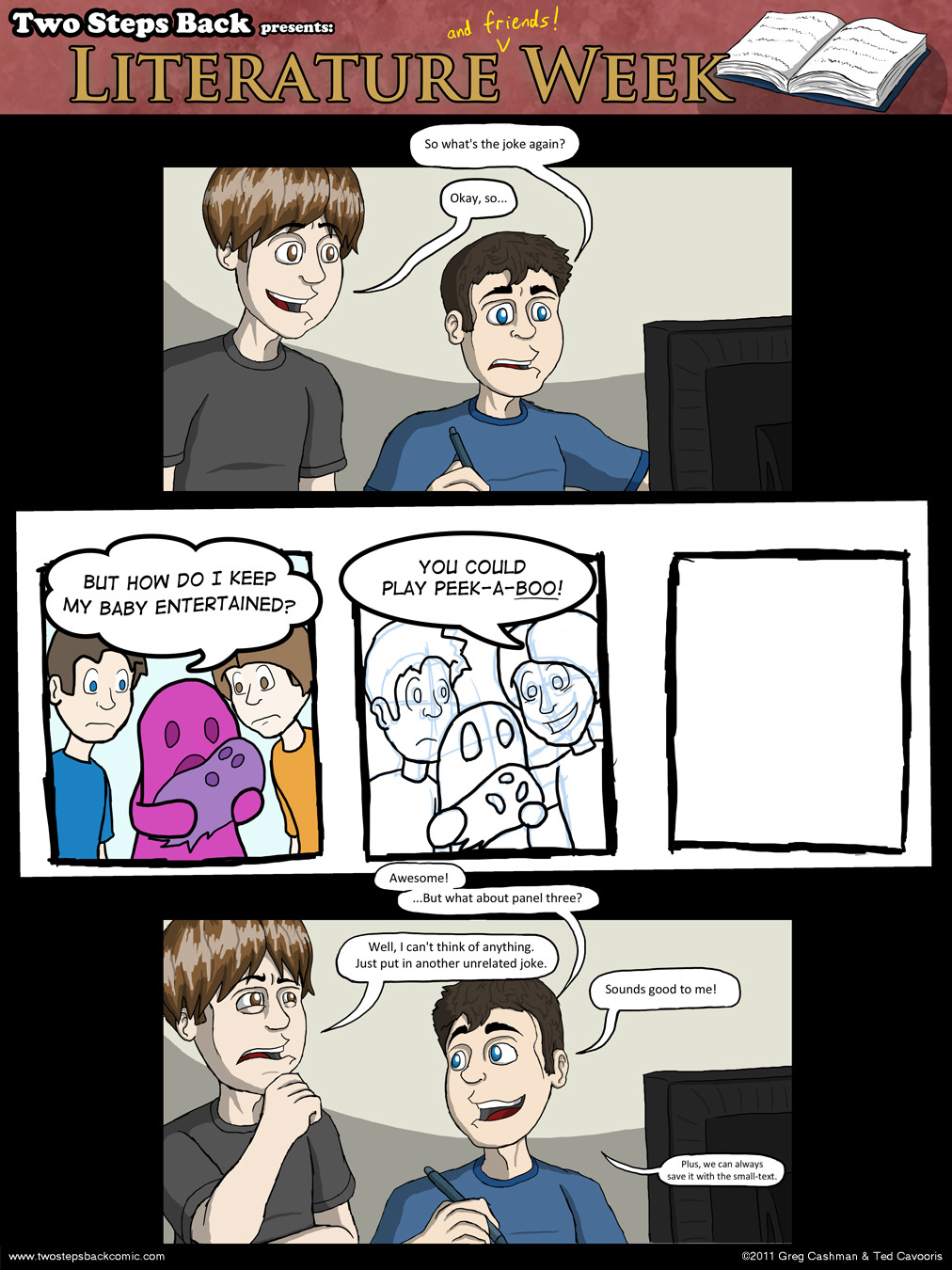 If only there were a way to take up the entire second panel with something that doens't require real work, they wouldn't be in this mess! If only there were a way to take up the entire second panel with something that doens't require real work, they wouldn't be in this mess!