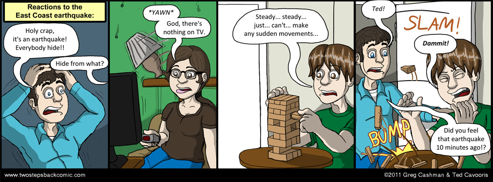 Greg thinks an earthquake is a kind of monster Greg thinks an earthquake is a kind of monster