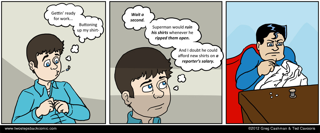 I'm pretty sure 'Super-Tailoring' is one of his powers.