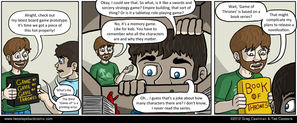The figurines aren't actually part of the gameplay, but Ted couldn't resist including them anyway. The figurines aren't actually part of the gameplay, but Ted couldn't resist including them anyway.