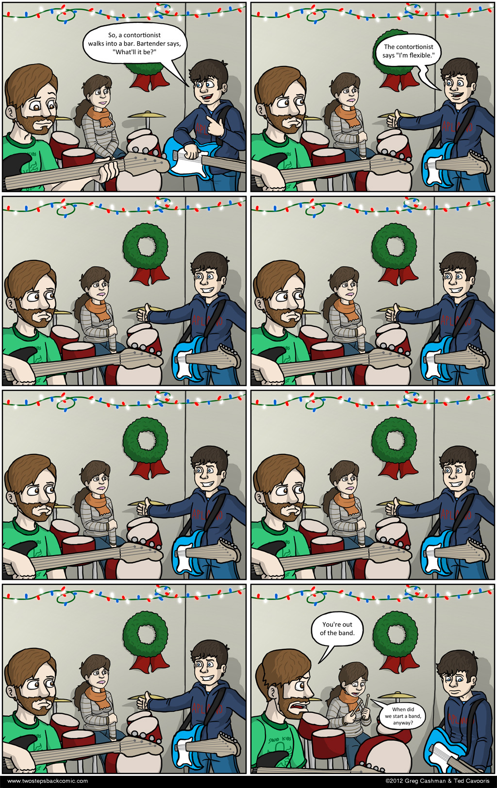 'I don't even know how to play drums.'