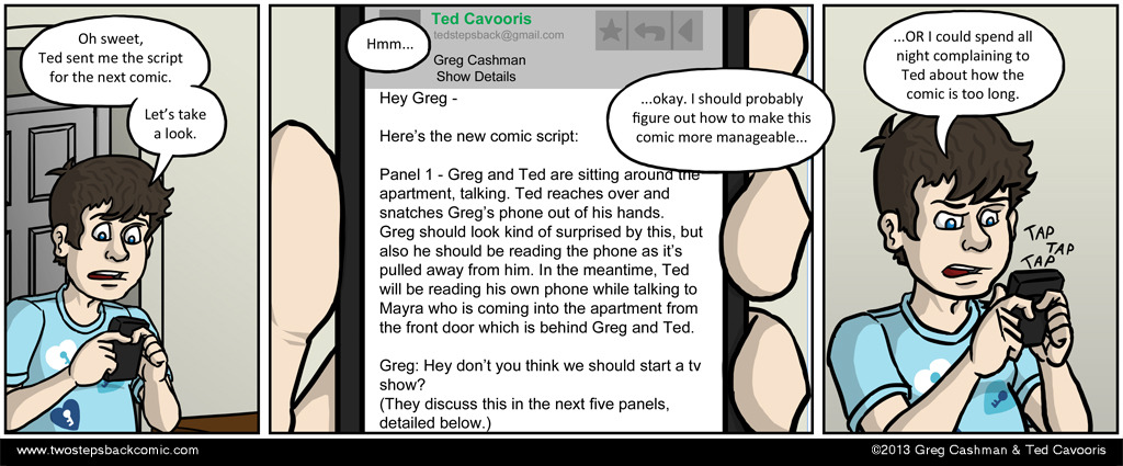 I'm sure this has nothing to do with the fact that Greg wanted to keep watching E3 stuff instead of doing a comic. I'm sure this has nothing to do with the fact that Greg wanted to keep watching E3 stuff instead of doing a comic.